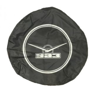 Чехол запасного колеса (винил/кожа, серый с резинкой) ФОТО-0