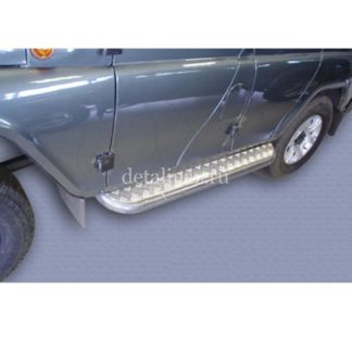 Подножки с алюминиевой накладкой на УАЗ 469/Хантер ФОТО-0