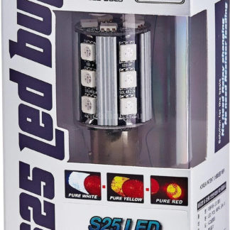 Автомобильная лампа Solarzen P21W-20s54 красная ФОТО-0