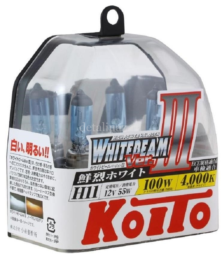 Галогеновые лампы KOITO WHITEBEAM III H11