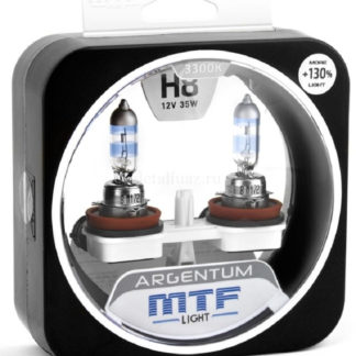 Галогеновые лампы MTF light ARGENTUM +130% 3300K H8 ФОТО-0