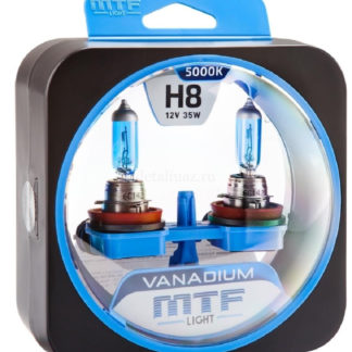 Галогеновые лампы MTF light Vanadium 5000K H8 ФОТО-0