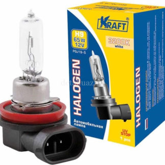 Лампа автомобильная галогенная Kraft Basic, цоколь H9(PGJ19-5), 12V, 65W Уцененный товар (№1) ФОТО-1
