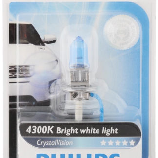 Лампа автомобильная галогенная Philips CrystalVision, для фар, цоколь H3 (PK22s), 12V, 55W ФОТО-1