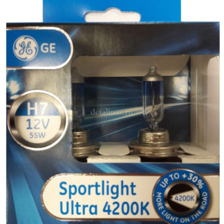 Лампа автомобильная General Electric Sportlight Ultra, цоколь H7, 12V, 55W, 2 шт ФОТО-0