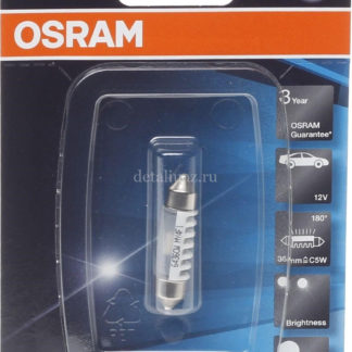 Фото 16 - Лампа автомобильная Osram C5W (SV8.5-8) 36 мм LED Standart Cool White 6000К 12V, 6436CW01B.