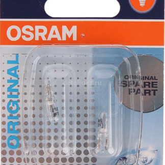 Лампа автомобильная Osram W1.2W (W2*4.6d) 12V, 272102B, 2 шт ФОТО-0