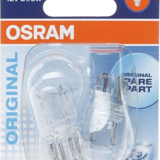 Лампа автомобильная Osram W21/5W (W3*16q) 12V, 751502B, 2 шт ФОТО-0