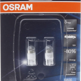 Лампа автомобильная Osram W5W (W2.1*9.5d) LED Premium Ice Blue 6800K 12V, 2850BL02B, 2 шт ФОТО-0