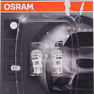 Фото 5 - Лампа автомобильная Osram W5W (W2.1*9.5d) LED Standart Cool White 6000K 12V, 2880CW02B, 2 шт.