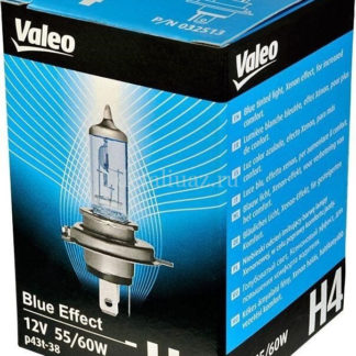 Лампа автомобильная Valeo Blue Effect, Н4 Pk43t-38, 12х55/60, 5000 К, 55 Вт, 32513 ФОТО-0