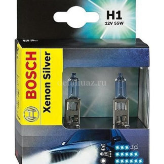 Фото 25 - Лампа галогенная Bosch H1 Xenon Silver 12V, 55W, 2 шт.