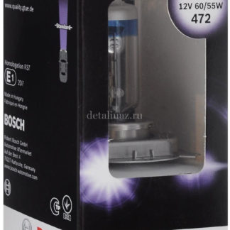 Лампа галогеновая Bosch H4. Gigalight +120, с эффектом ксенонового света, 12V, 60/55W, 1 шт ФОТО-0
