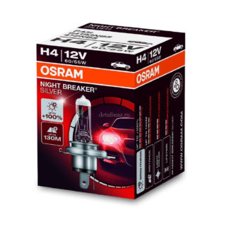 Лампы Н11 OSRAM Night Breaker Silver, +100%, 12V, 55W, 3200К, комплект 2 шт. ФОТО-1