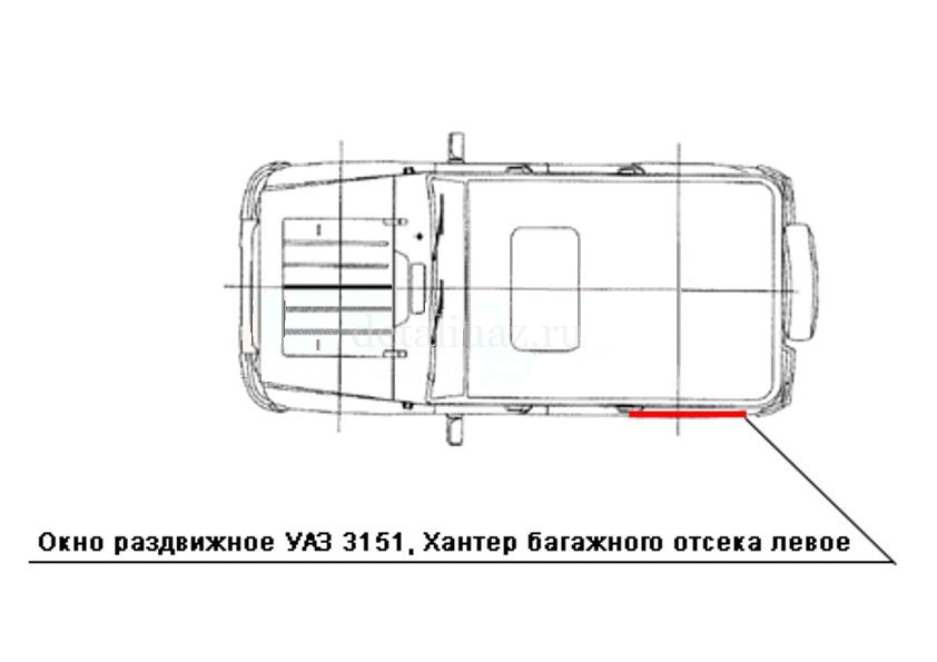 Замок окна уаз хантер