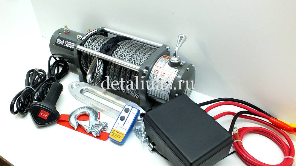 Лебедка электрическая 12V Electric Winch 12000lbs / 5443 (блок ...